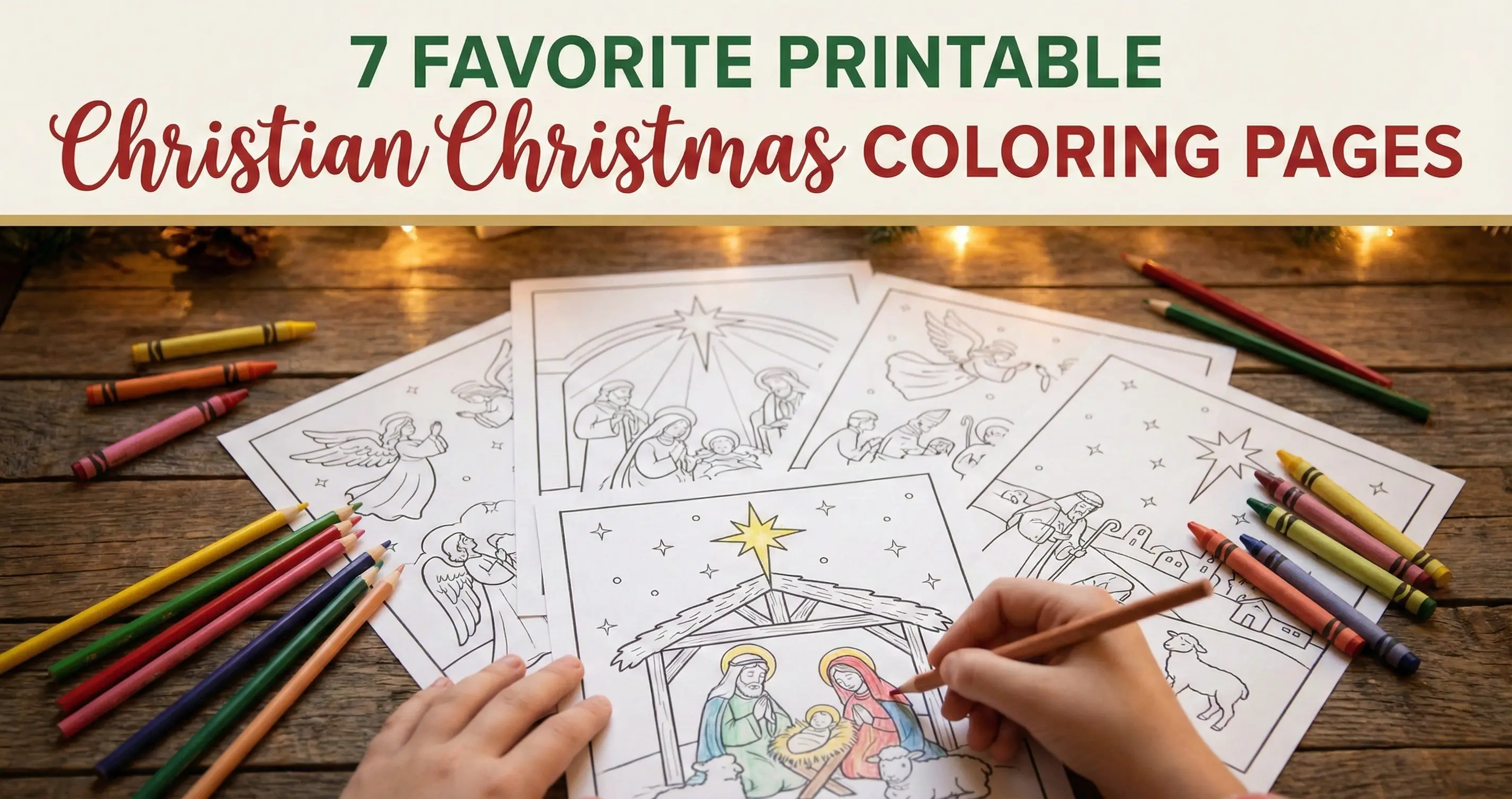 7 Favorite Printable Christian Christmas Coloring Pages