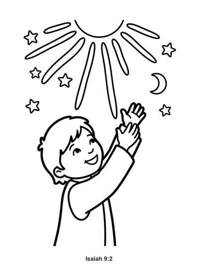 Isaiah 9:2 Coloring Page