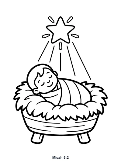 Micah 5:2 Coloring Page