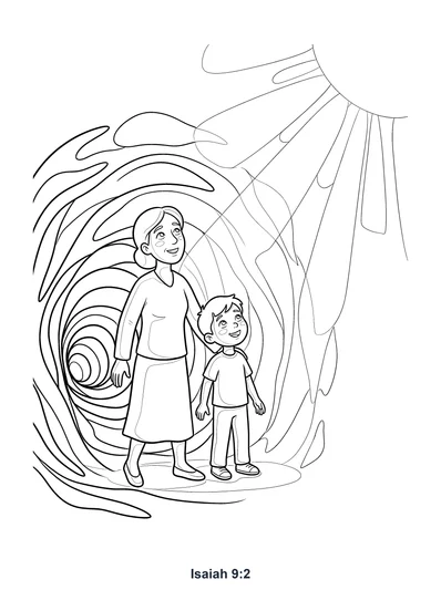 Isaiah 9:2 Coloring Page