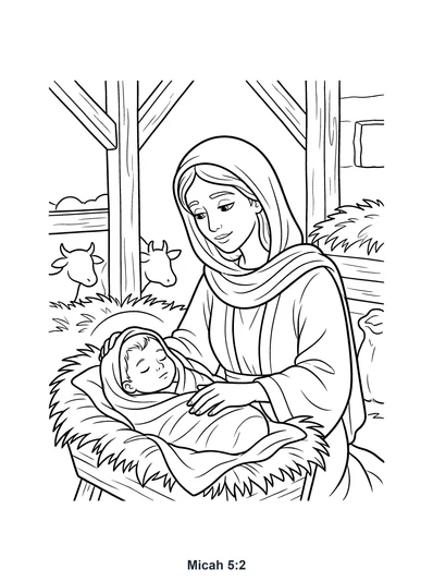 Micah 5:2 Coloring Page