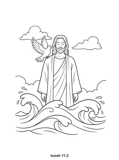 Isaiah 11:2 Coloring Page