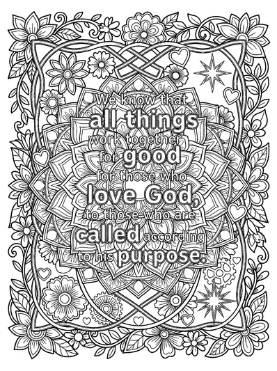 Romans 8:28 Coloring Page