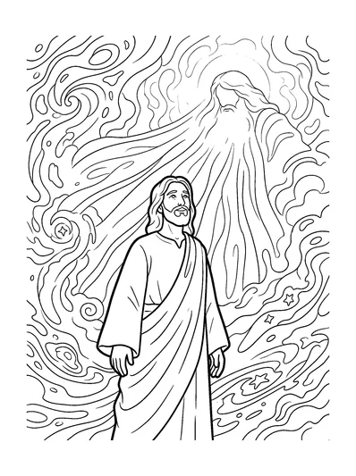 John 1:1-2 Coloring Page