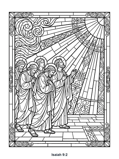 Isaiah 9:2 Coloring Page