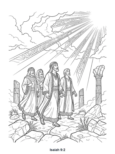Isaiah 9:2 Coloring Page