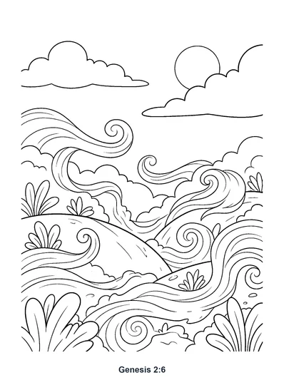 Genesis 2:6 Coloring Page