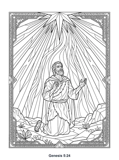 Genesis 5:24 Coloring Page