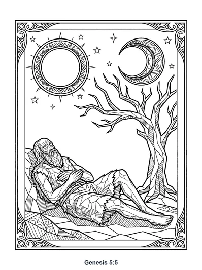 Genesis 5:5 Coloring Page