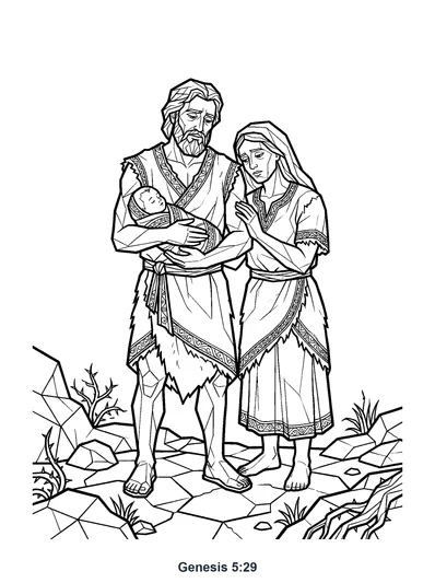 Genesis 5:29 Coloring Page