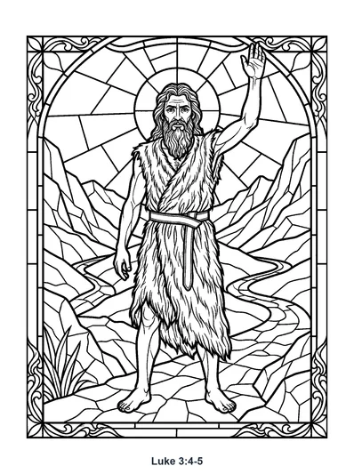 Luke 3:4-5 Coloring Page
