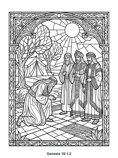 Genesis 18:1 Coloring Page