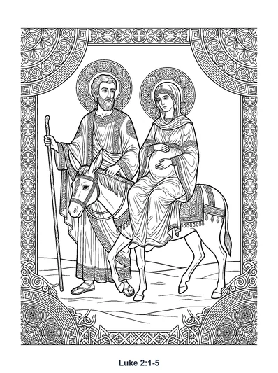 Luke 2:1 Coloring Page