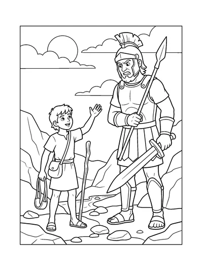 1 Samuel 17:45 Coloring Page