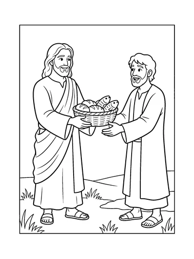 John 6:11 Coloring Page