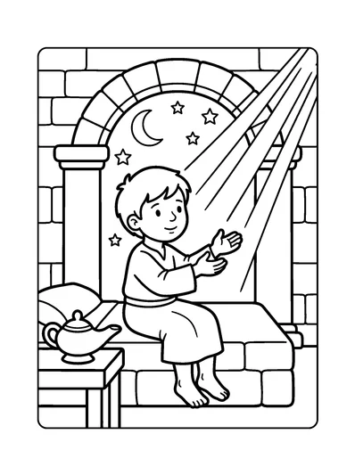 1 Samuel 3:10 Coloring Page