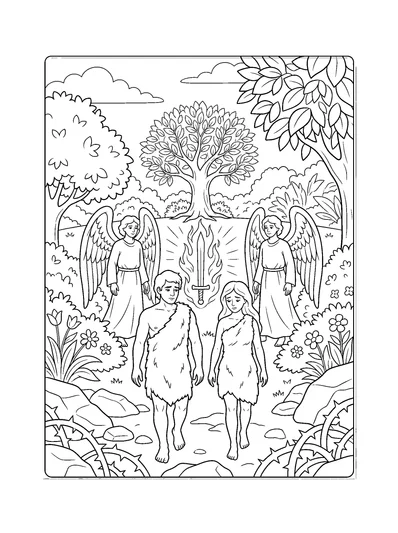 Genesis 3:23 Coloring Page
