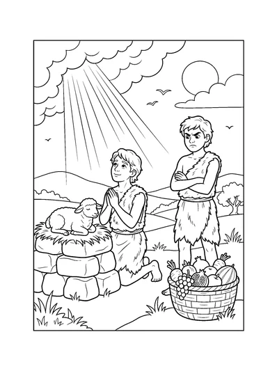 Genesis 4:3 Coloring Page