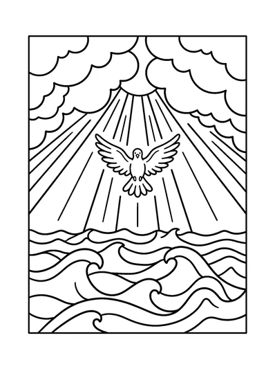 Genesis 1:3 Coloring Page