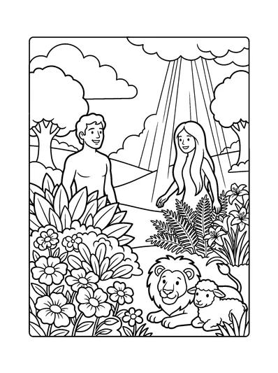 Genesis 2:22 Coloring Page