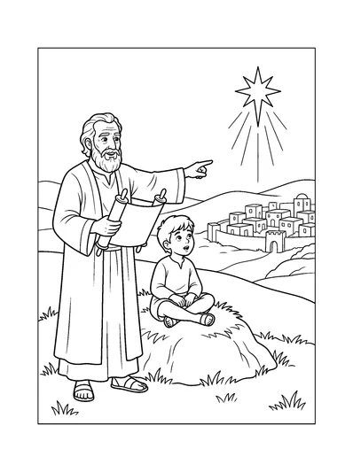 Micah 5:2 Coloring Page