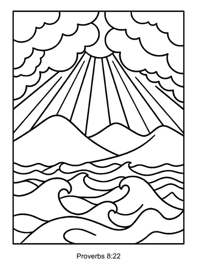 Proverbs 8:22 Coloring Page
