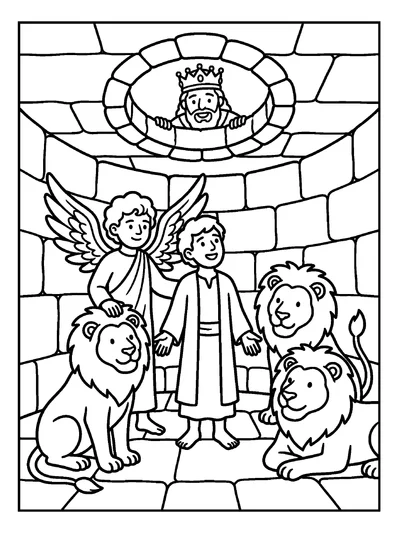 Daniel 6:22 Coloring Page