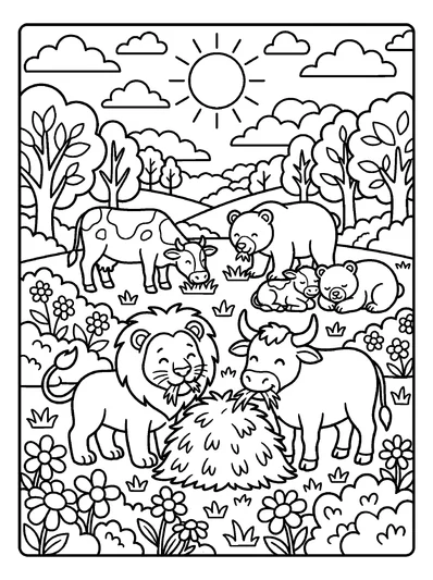 Isaiah 11:7 Coloring Page
