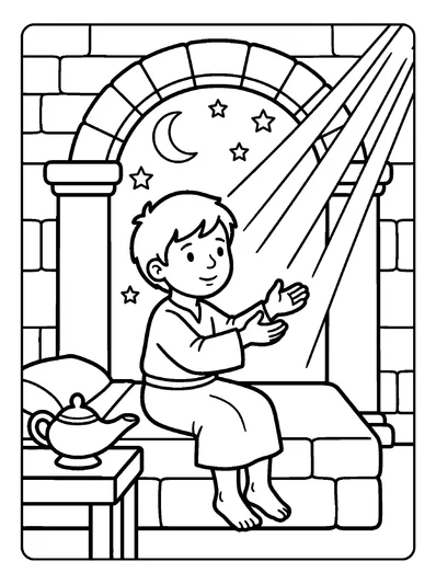 1 Samuel 3:10 Coloring Page