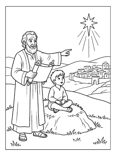 Micah 5:2 Coloring Page