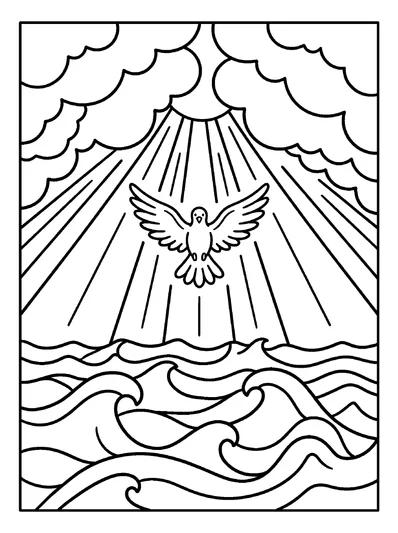 Genesis 1:3 Coloring Page