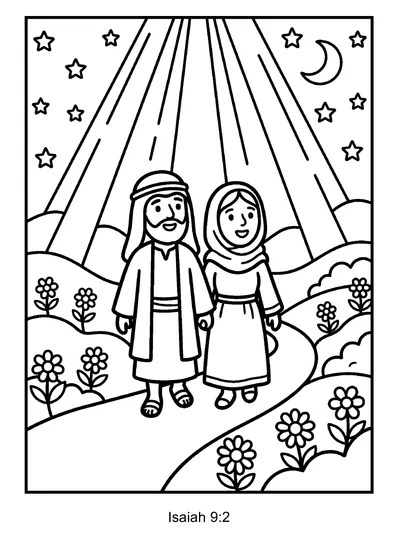 Isaiah 9:2 Coloring Page