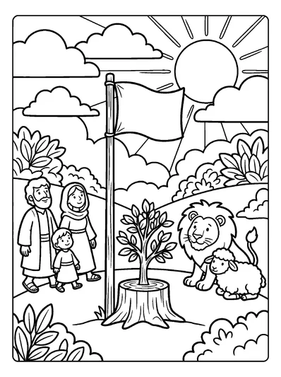 Isaiah 11:10 Coloring Page