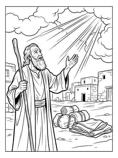 Genesis 12:1-3 Coloring Page