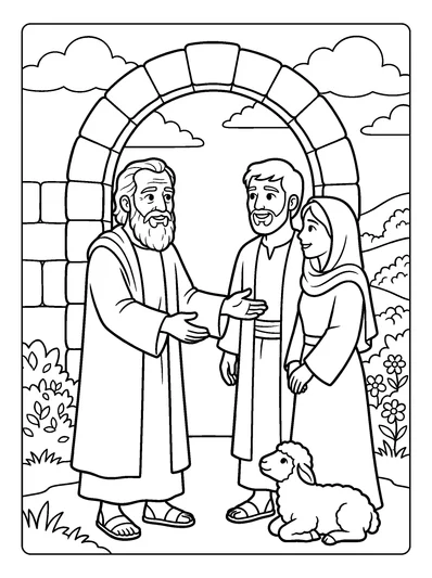 Isaiah 40:1 Coloring Page