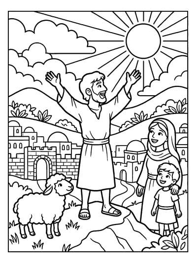 Isaiah 40:9 Coloring Page