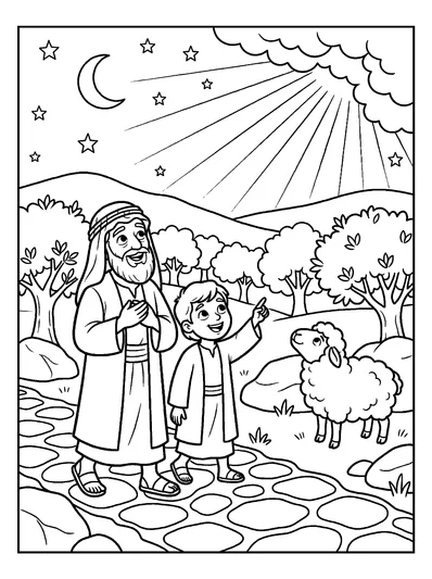 Isaiah 9:2 Coloring Page