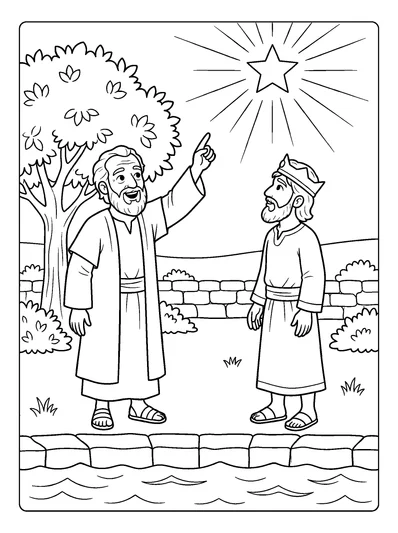 Isaiah 7:14 Coloring Page