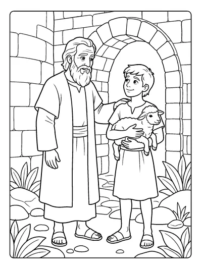 Isaiah 40:1 Coloring Page