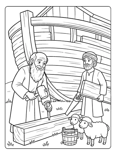 Genesis 6:14 Coloring Page