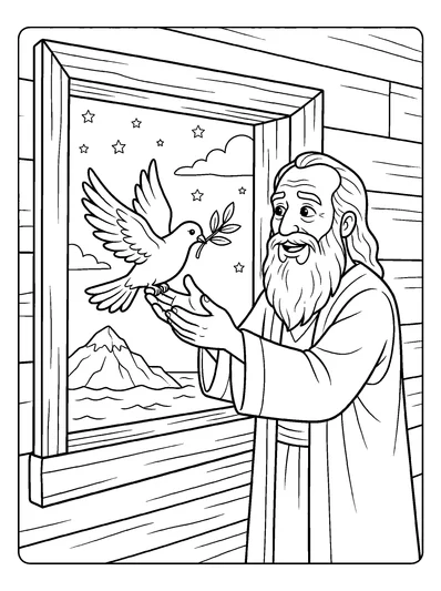 Genesis 8:11 Coloring Page