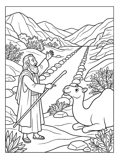 Isaiah 40:3 Coloring Page