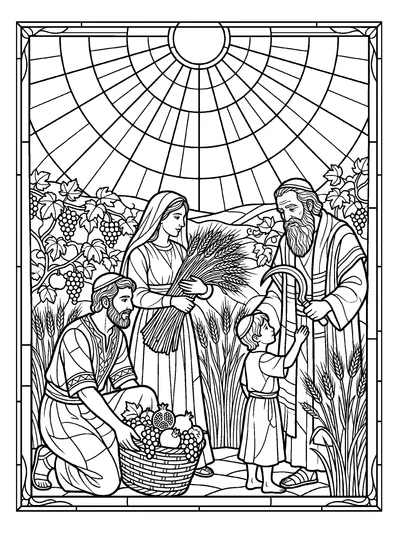 Isaiah 9:3 Coloring Page
