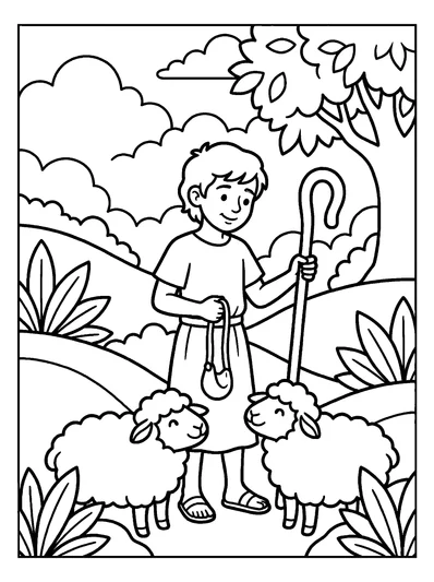 1 Samuel 16:11 Coloring Page