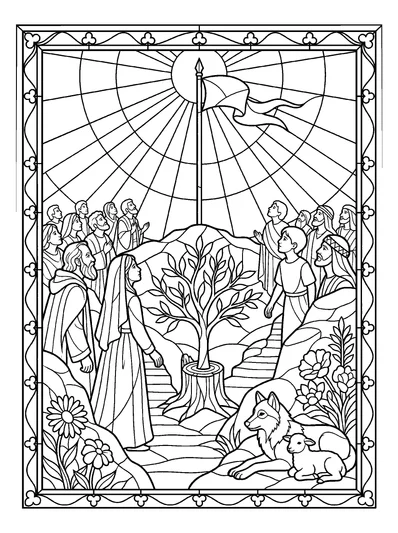 Isaiah 11:10 Coloring Page