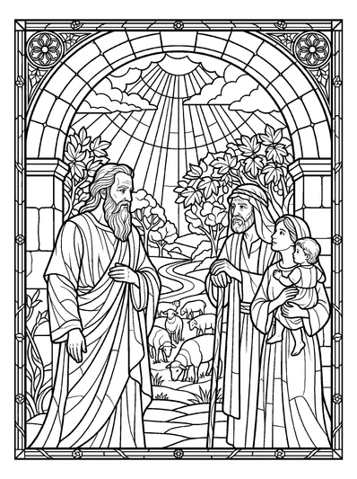 Isaiah 40:1 Coloring Page
