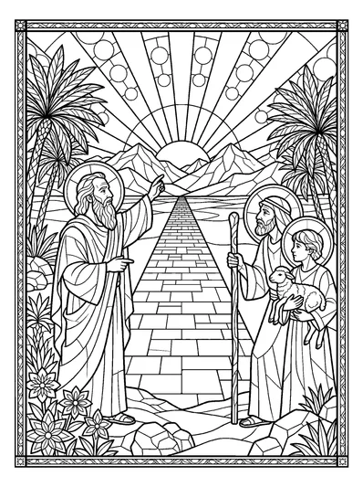 Isaiah 40:3 Coloring Page