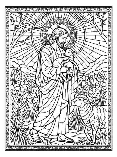 Isaiah 40:11 Coloring Page