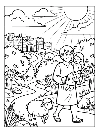 Isaiah 60:4 Coloring Page