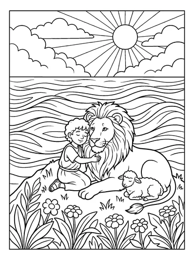 Isaiah 11:9 Coloring Page